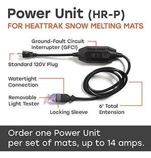 HeatTrak Heated Snow Melting Mats - Heated Outdoor Mats for Walkways - Electric Snow Melting Mats for Decks and Sidewalks - Trusted No-Slip Snow and Ice Melt Heated Sidewalk Mat (30” x 60")