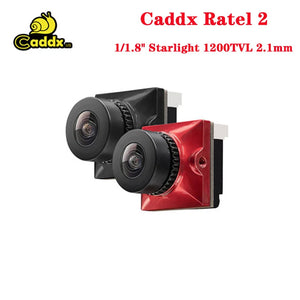 Caddx Ratel 2 / Ratel PRO 1/1.8'Starlight 1200TVL NTSC PAL 16:9 4:3 Switchable Super WDR FPV Micro Camera for FPV Racing