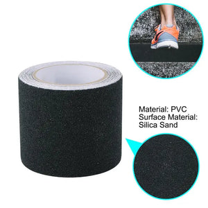 Black Anti Slip Traction Tape Outdoor Waterproof PVC Non Slip Tape Use on Walkways Stairs Ramps and Decks