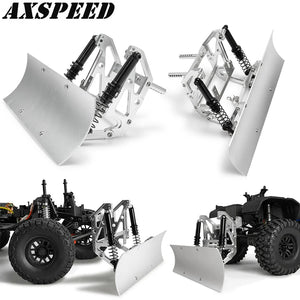 AXSPEED Metal Snow Plow Snow Sand Shovel Tools for 1/10 RC Crawler Car TRX4 TRX6 Axial SCX10 II 90046 90047 90028 90027