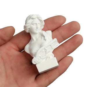 Mini Plaster Statue Greek Mythology Celebrities Famous Sculpture Figurine Drawing Practice Gypsum Bust Portraits