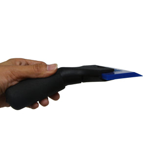 EHDIS Car Shovel with BlueMax Rubber Blade Window Tint Dry Cleaning Glass Scraper Water Wiper Squeegee Winter Snow Removal Tools