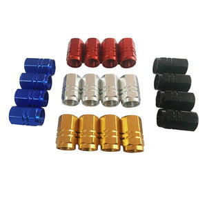 Aluminum Alloy Car Wheel Tire Valve Caps Tyre Rim Stem Covers Airdust Waterproof For Automobiles Motorcycles Trucks Bikes