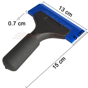 EHDIS Car Shovel with BlueMax Rubber Blade Window Tint Dry Cleaning Glass Scraper Water Wiper Squeegee Winter Snow Removal Tools