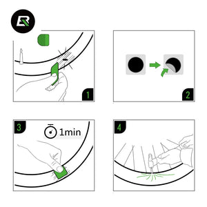 ROCKBROS No Glue Chip Bicycle Tire Repair Kit Mountain Bike Tire Repair Piece Thin Road Bike Available 1 piece Bike Accessories