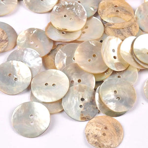 50Pcs Natural Mother Of Pearl Shell Decorative Buttons For Scrapbooking Sewing DIY Crafts Handwork Accessories Home Decoration