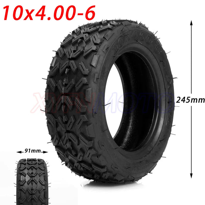 10 inch vacuum tyres 10X4.00-6 10*4.00-6 Tires Tubeless Vacuum Tyre for snow plow Go karts ATV Quad bike OFF-Road