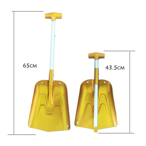 Portable Aluminum Sport Utility Shovel, Collapsible Snow Shovel Winter Snow Remover for Car, Camping Garden Outdoor Activities