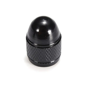 4pcs Black Aluminum Nipple Caps Bullet Car Truck Air Port Cover Tire Rim Valve Wheel Stem Cap Exterior Parts Car Accessories