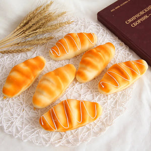 Squishy Food Creative Simulation Bread Toast Donuts Slow Rising Squeeze Stress Relief Toys Spoof Tease People Desktop Decoration