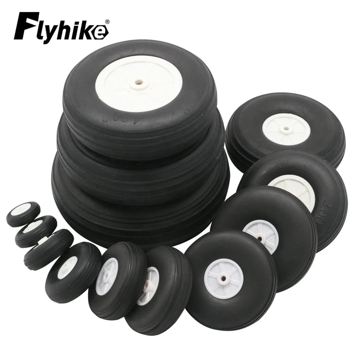 2pcs/lot High Elastic Rubber Wheel for Rc Fixed-wing Airplane(diameter 25/32/45/50/55/64/70/76MM ) can for DIY Robot Tires