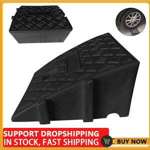 Car Wheel Driveway Ramps For Car Trailer Truck Bike Accessories Tires Curb Ramps Heavy Duty Threshold Ramp Kit  25X27X11cm/13CM