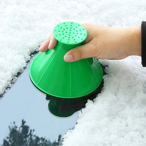 1PCS Magic Ice Scraper Car Window Windshield Oil Funnel Snow Remover Shovels Deicer Cone Tool Scraping Winter Car Accessories