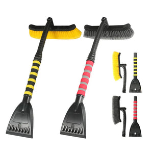 Car Snow Brush Extendable Cleaning Removal Shovel Scraper Winter Auto Brushes Windshield Deicer Remover Tools Wash Defroster