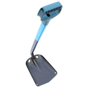 Portable Folding Snow Shovel with Extendable Aluminum Handle, Emergency Ice Removal Shovel Retractable for Car, Outdoor, Camping