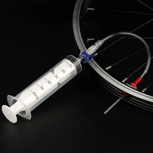 60ml Bicycle Tubeless Tire Sealant Injector MTB Road Bike Fluid Injection Tool Schrader/Presta Valve Tool Optional