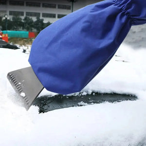 Car Ice Scraper Snow Scraper Removal Glove Cloth Cleaning Snow Shovel Ice Scraper Tool For Auto Window Outdoor Snow Shovel