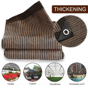 UV resistant sunshade net, outdoor sunshade sail, outdoor sunshade, garden terrace, swimming pool, car cover, coffee color