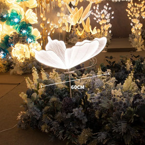 Wedding Floor Light Butterflies LED Lace Lamp Romantic Creative Hanging Butterfly Lamps Road Load Walkway on Party Stage Lights.