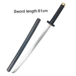 61cm Cosplay Samurai/Ninja katana Simulation Performance Props Toy Weapon American Anime Knife Katana Toys Sword for Boys Gift