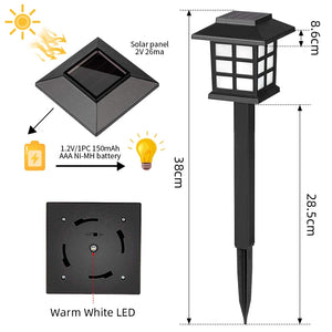 LED Solar Pathway Lamp Waterproof Outdoor Lawn Light Garden Patio Decor Landscape Energy Lighting forWalkway Yard Led Solar Lamp