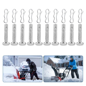 20Pcs Shear Pins&Cotter Pins For Snowblower Set Rust Proof Corrosion Resistant Bow Tie Cotter Pin Snow Blowers Accessories