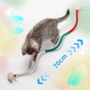 Cat Chew Toys Interactive Molar Cotton Rope Toys Silvervine Cat Teaser Toy Clean Mouth Kitten Play Toy Pet Supplies Accessories