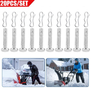 20pcs 738-04124A Shear Pins&Cotter Pins For Snowblower Set Snow Blower Replacement Parts Outdoor Garden Snow Blowers Parts