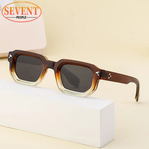 Polarized Square Sunglasses Men 2024 Luxury Brand Designer New Fashion Rectangle Sun Glasses For Women Driving Shades Eyewear