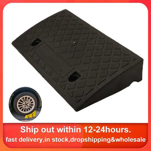 Driveway Curb Ramps Pressure Resistant PVC Curb Ramp With Grain Curb Ramp Fit Motorhome Truck Shed Ramps Pets & Wheelchair