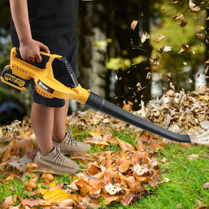 20V Electric Blower Speed Adjustable Powerful 5000W Cordless Leaf Blower Household Blowing Dust Blowing Snow Power Tools