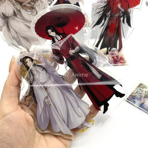 Anime Heavenly God Blesses The People Tian Guan Ci Fu Xie Lian Hua Cheng Acrylic Stand Model Cartoon Figures Keychain Fans Gifts