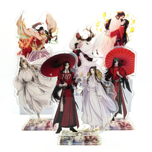 Anime Heavenly God Blesses The People Tian Guan Ci Fu Xie Lian Hua Cheng Acrylic Stand Model Cartoon Figures Keychain Fans Gifts