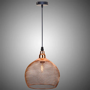 Modern Simple Chandelier Nordic Restaurant Bar Lighting Living Room Walkway Retro Rose Gold Bird Cage Creative Light Fixture