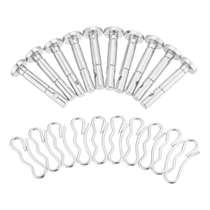 20Pcs Shear Pins&Cotter Pins For Snowblower Set Rust Proof Corrosion Resistant Bow Tie Cotter Pin Snow Blowers Accessories