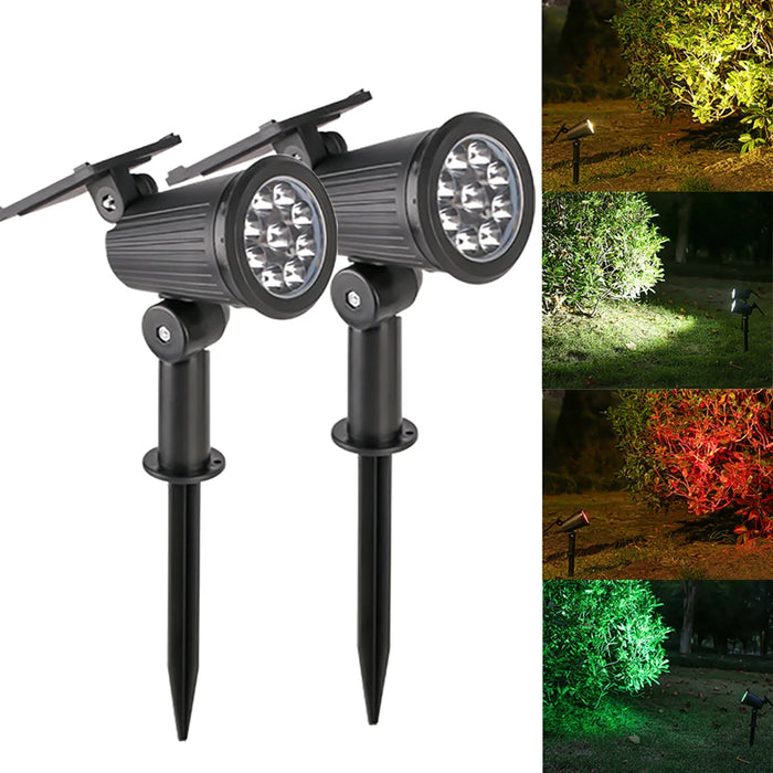 Led Solar Lights Outdoor Waterproof Solar Landscape Spotlight for Garden Lawn Yard Walkway