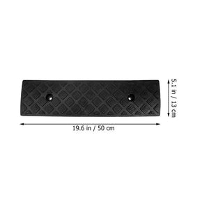 2pcs Rubber Car Curb Ramps Threshold Bridge Tracks Ramps for Driveway Sidewalk Motorcycle Pad Sidewalk Rubber Curb Ramps