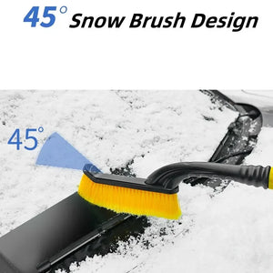 Car Snow Scraper Sweeping Shovel for Winter with EVA Foam Handle Auto Cleaning Brush Ice Scraper Remover Auto Windshield