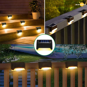 New Solar Deck Lights for Outdoor Waterproof Solar LED Lights for Deck Step Railing Wall  Patio Garden Stair Yard Driveway Path