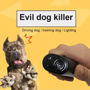 Ultrasonic Pet Dog Repeller Anti Barking Stop Bark Training Device High Power Dog Training Repellents Without Battery Pet