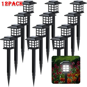 1/2/4/6/8/12Pcs Solar LED Pathway Lights Outdoor Waterproof Walkway Garden Decor Street Lamp for Landscape Yard Patio Driveway