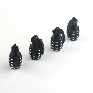 4pcs Aluminum Car Tire Valve Cap Grenade Alloy Tyre Valve Stem Cover Air Dust Cap Tire Valve Truck Bike Wheel Rim Valve Stem Cap