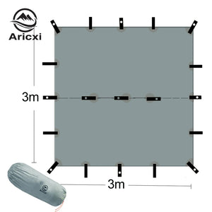 ARICXI 15D silicone coated nylon ultra light tarp Outdoor awning tarp  light weight portable  camping shelter sunshade tent tarp