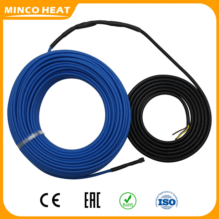 20W 5~160m Infrared Insulated Alloy Heating Wire Cable Used for Under Tile Laminate Floor Heating System Driveway Snow Melting