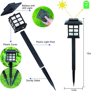 1/2/4/6/8/12Pcs Solar LED Pathway Lights Outdoor Waterproof Walkway Garden Decor Street Lamp for Landscape Yard Patio Driveway