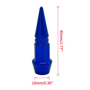 1/4Pcs Bullet Valve Caps Car Motorcycle Wheel Tire Valve Caps Dustproof Cover 45mm Spiked Valve Caps Auto Exterior Accessories