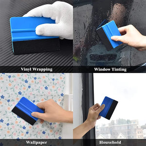 Upgraded Car Vinyl Wrap Tool Kit Felt Squeegee Auto Window Tint Film Scraper Vehicles Vinyl Spatula Craft Cutter Car Accessories