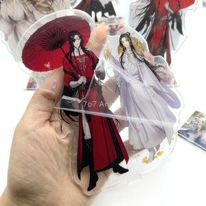 Anime Heavenly God Blesses The People Tian Guan Ci Fu Xie Lian Hua Cheng Acrylic Stand Model Cartoon Figures Keychain Fans Gifts