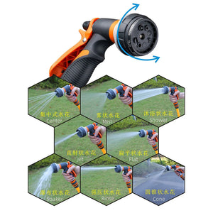 Watering Gun Garden 8 Modes High Pressure Sprayer Adjustable Irrigation Watering Nozzle for Plant Lawn Yard Watering Sprinkler