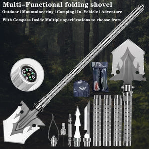 Garden tools rake camping survival folding multifunctional hoe foldable shovel vehicle equipment snow shovel folding shovel